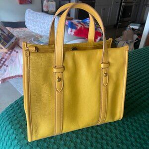 Fossil Kingston Satchel in Mustard Yellow